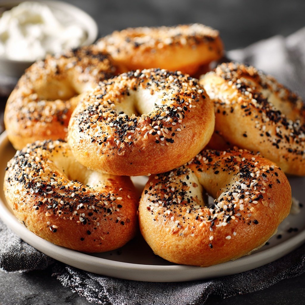 Air Fryer Yogurt Bagels