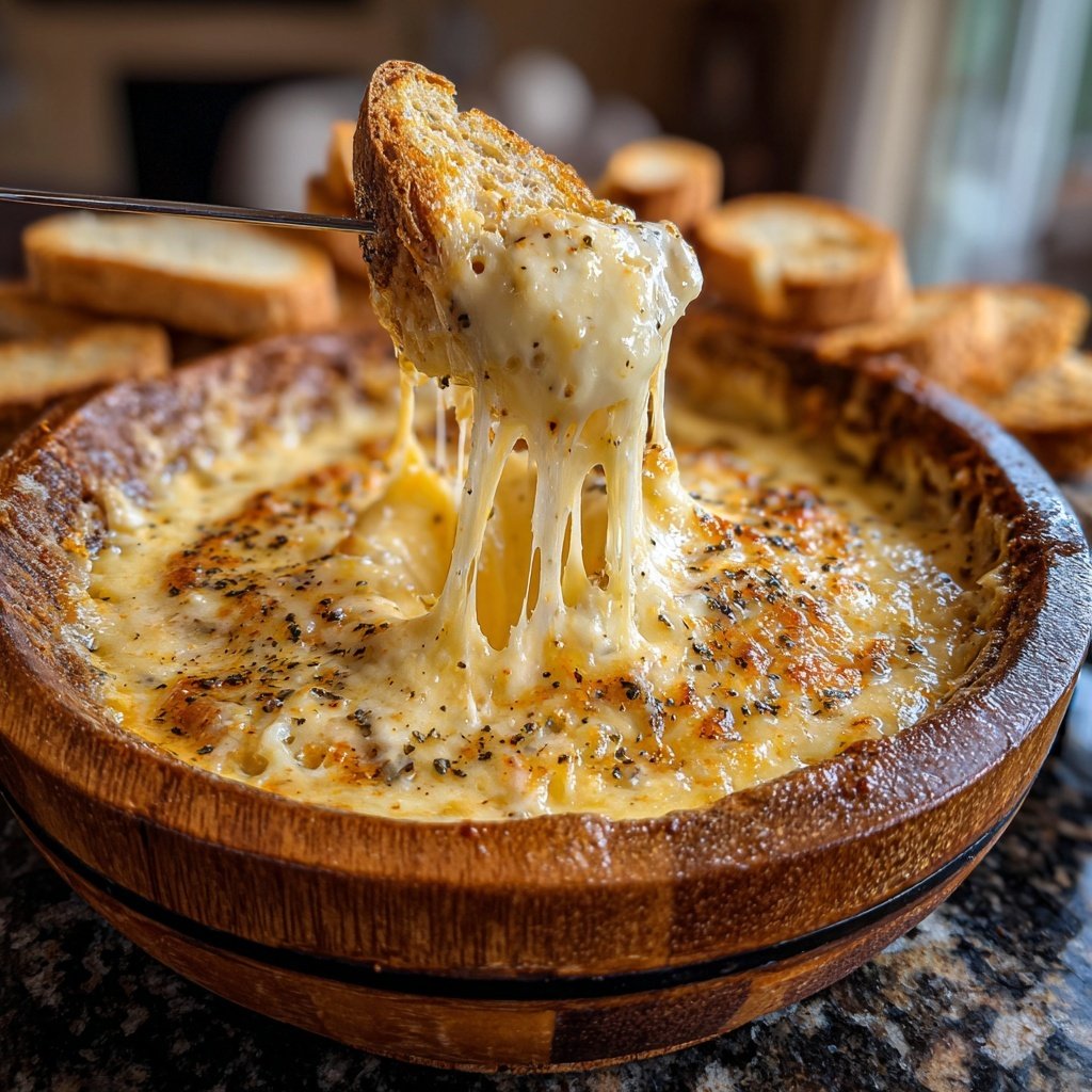 Fondue with Smoked Gouda Blend