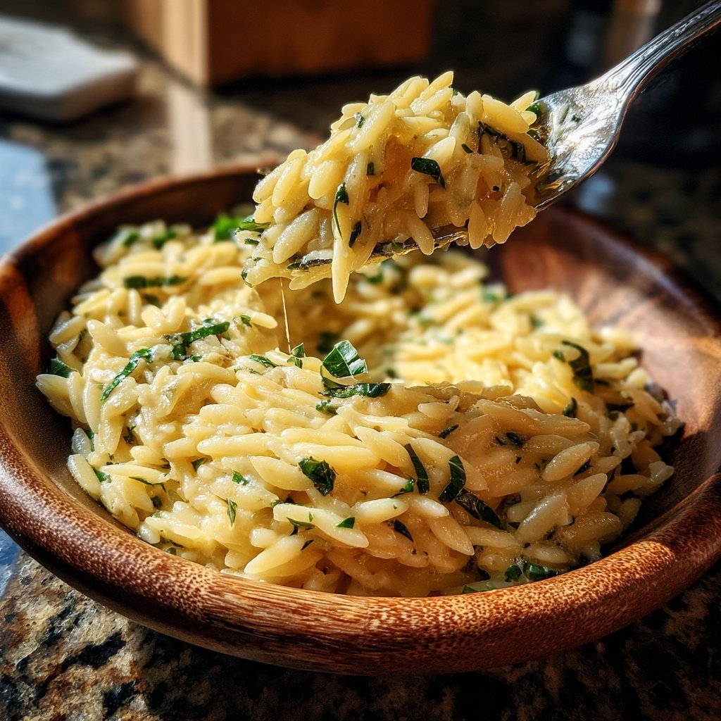 Romantic Creamy Orzo for Two