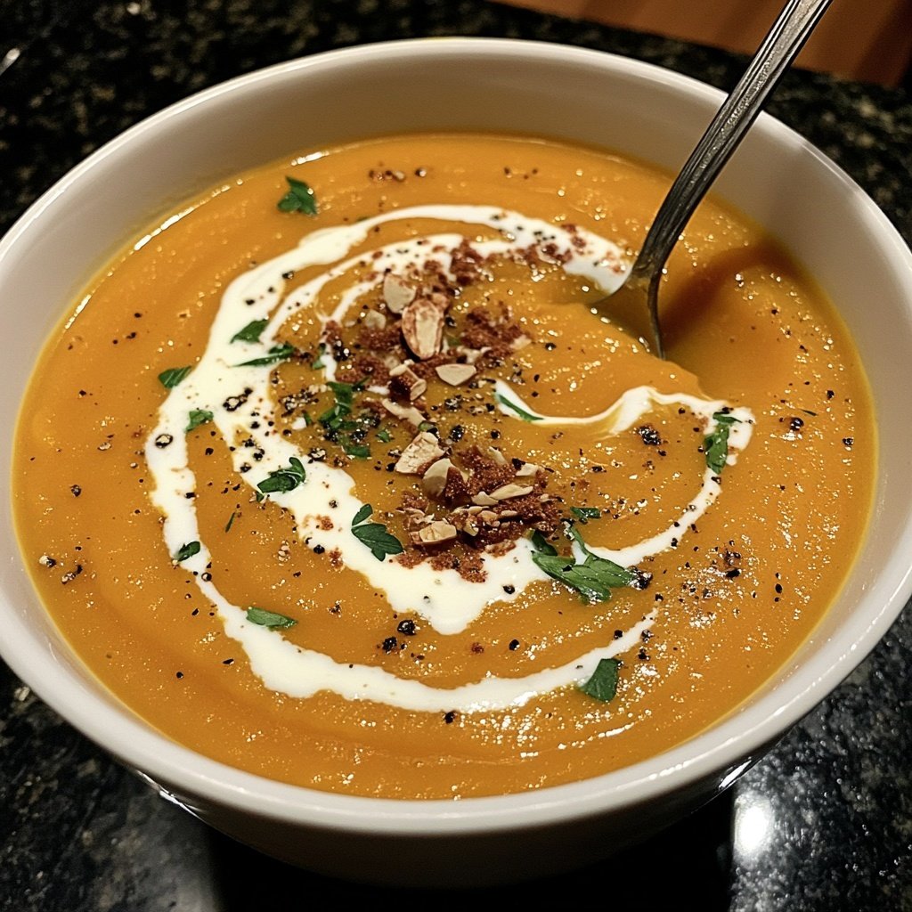 Butternut Squash Soup with Cream