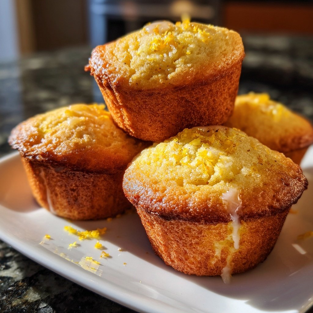 Limoncello Lemon Muffins