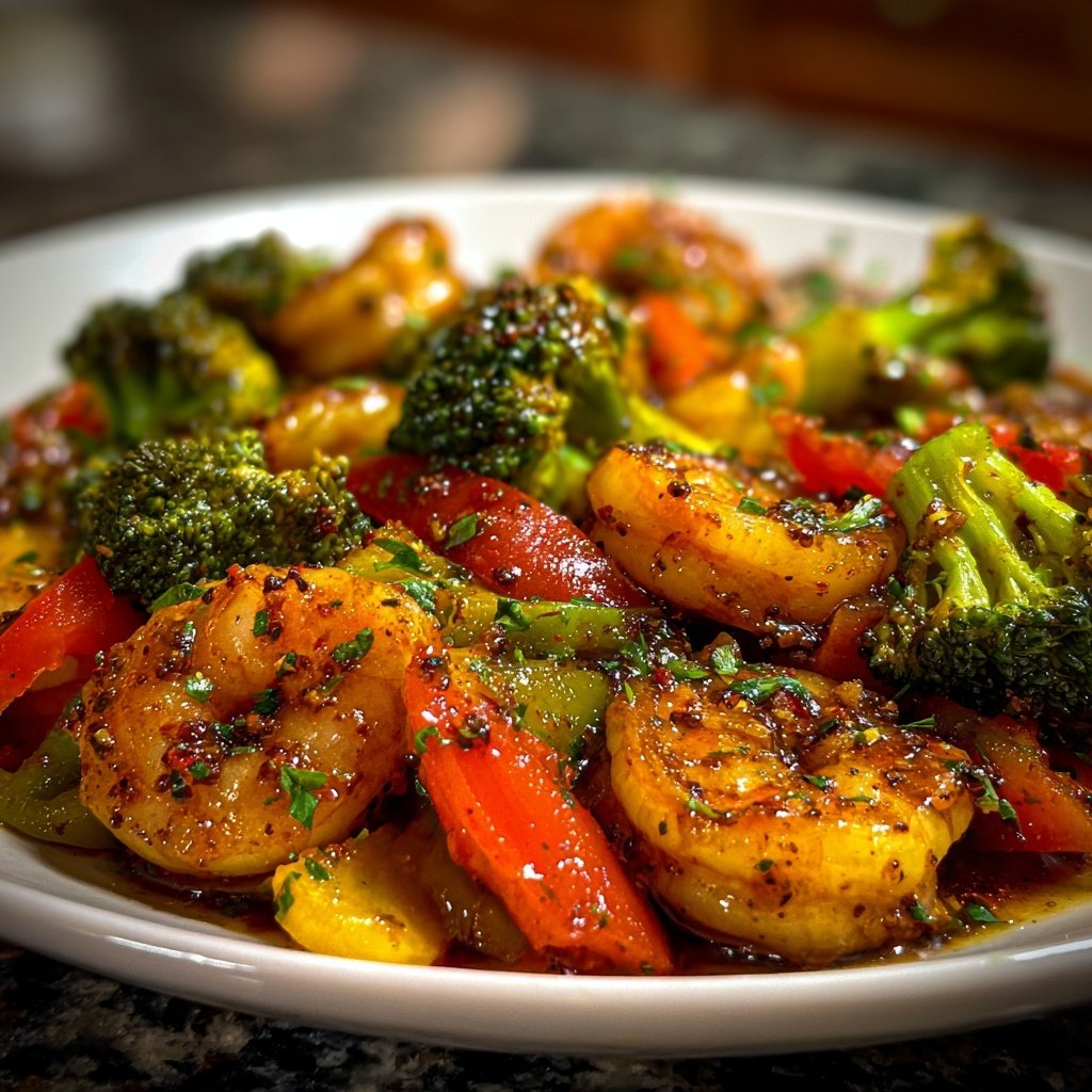 Easy Healthy Shrimp Stir Fry Dinner