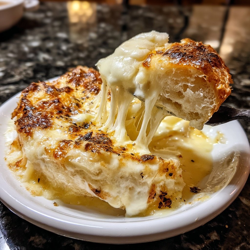 Fondue with Brie and Garlic