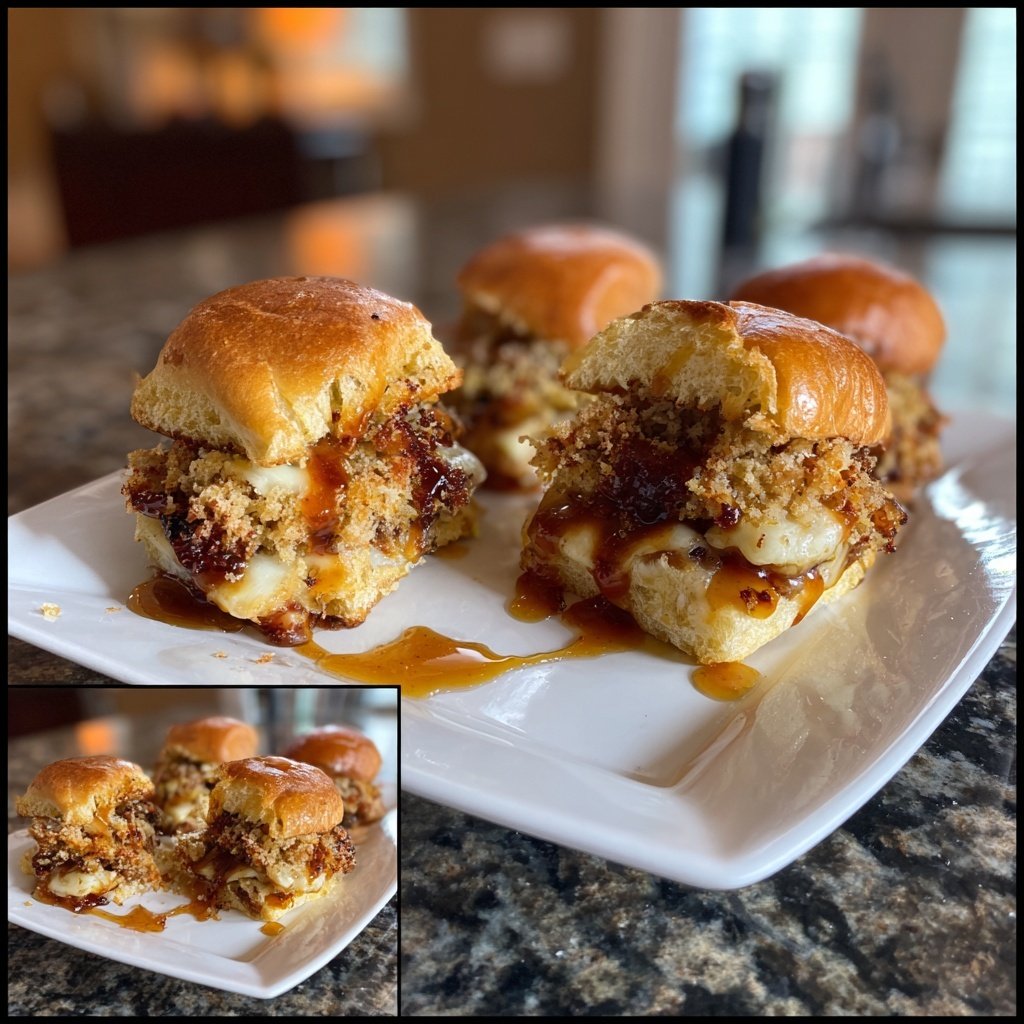 Halloumi Sliders with Honey Drizzle