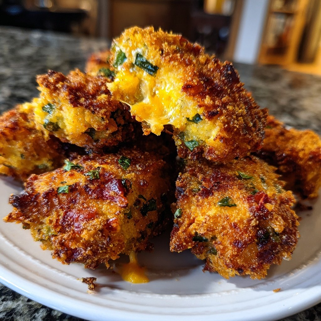 Jalapeno Poppers with Cornbread Crust