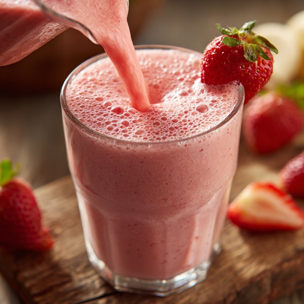 Fresh Strawberry Banana Smoothie